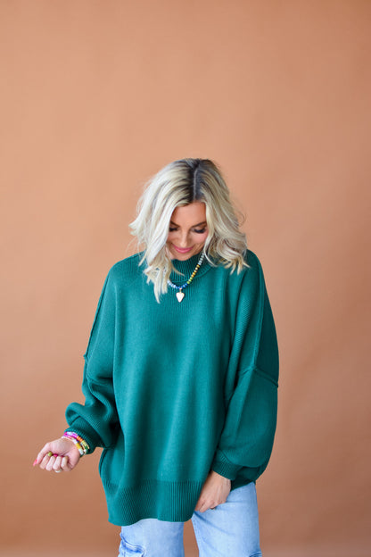 Bradie Sweater in Evergreen