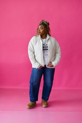 Kari Quilted Polka Dot Jacket