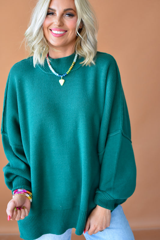 Bradie Sweater in Evergreen