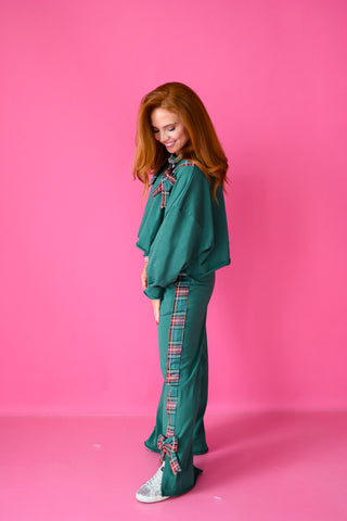 Plaid Bow Lounge Set
