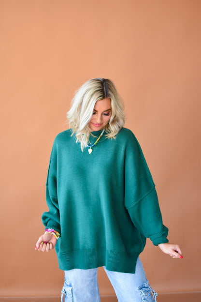 Bradie Sweater in Evergreen