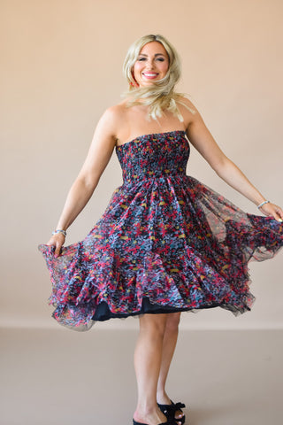 Quinn Tulle Floral Dress
