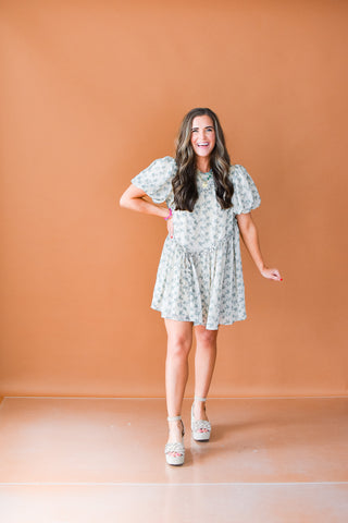 Jade Floral Mini Dress