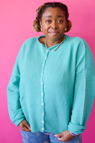 Piper Cardigan - Turquoise