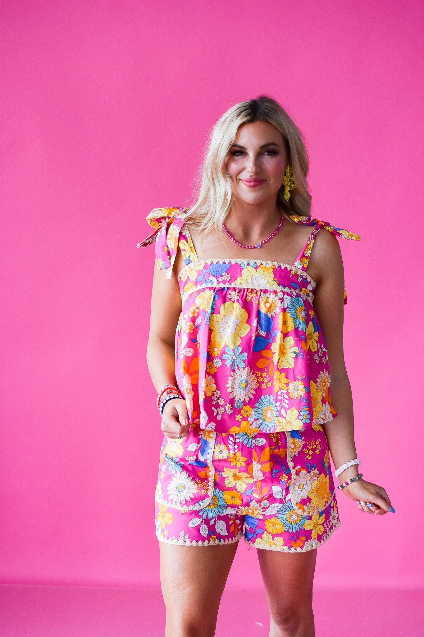 Vienna Floral Shorts Set