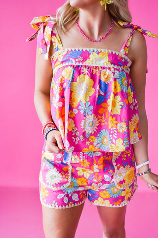 Vienna Floral Shorts Set