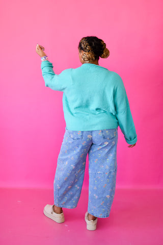 Piper Cardigan - Turquoise