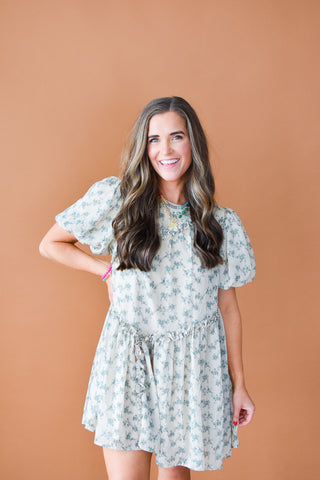 Jade Floral Mini Dress