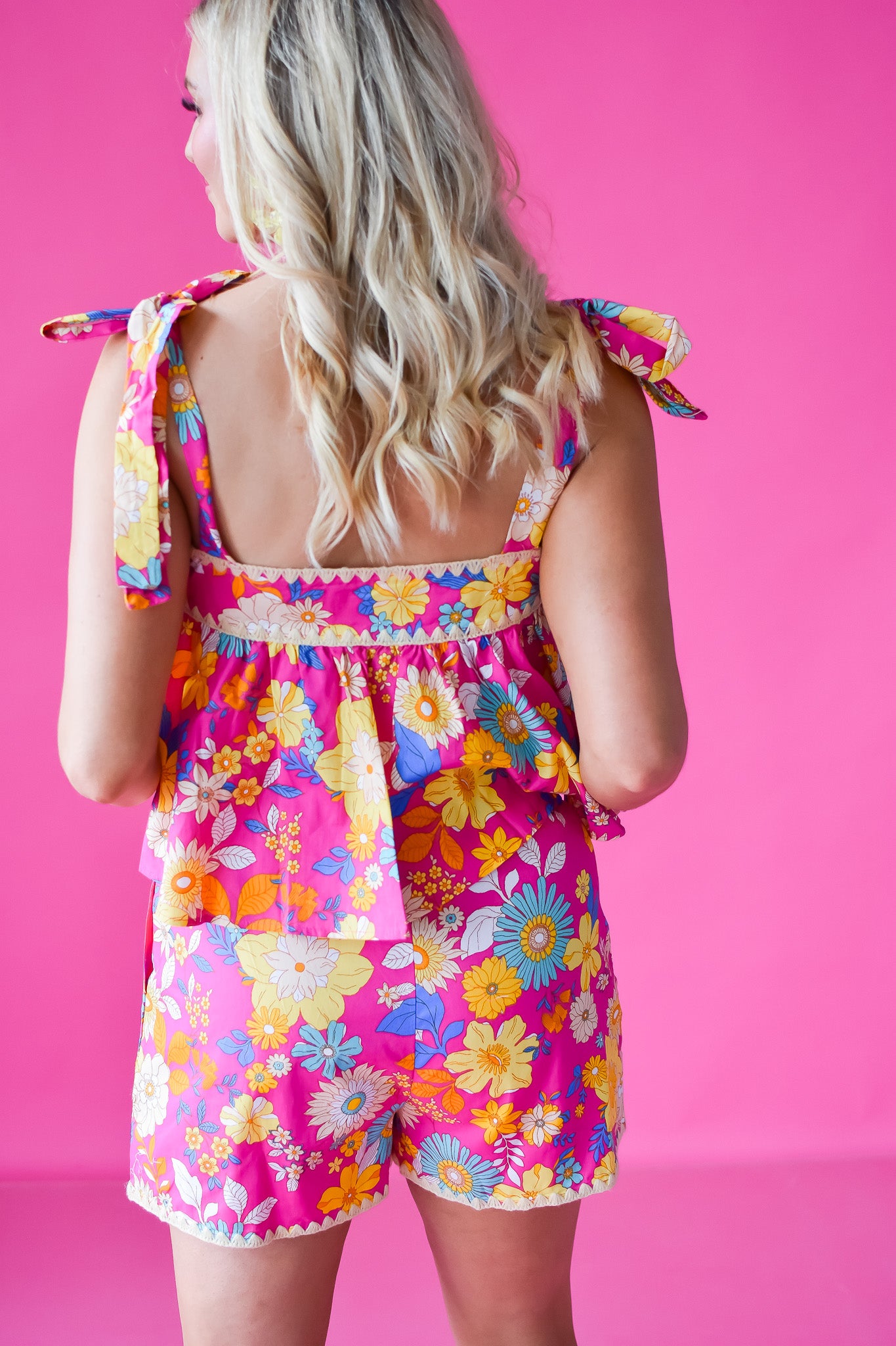 Vienna Floral Shorts Set