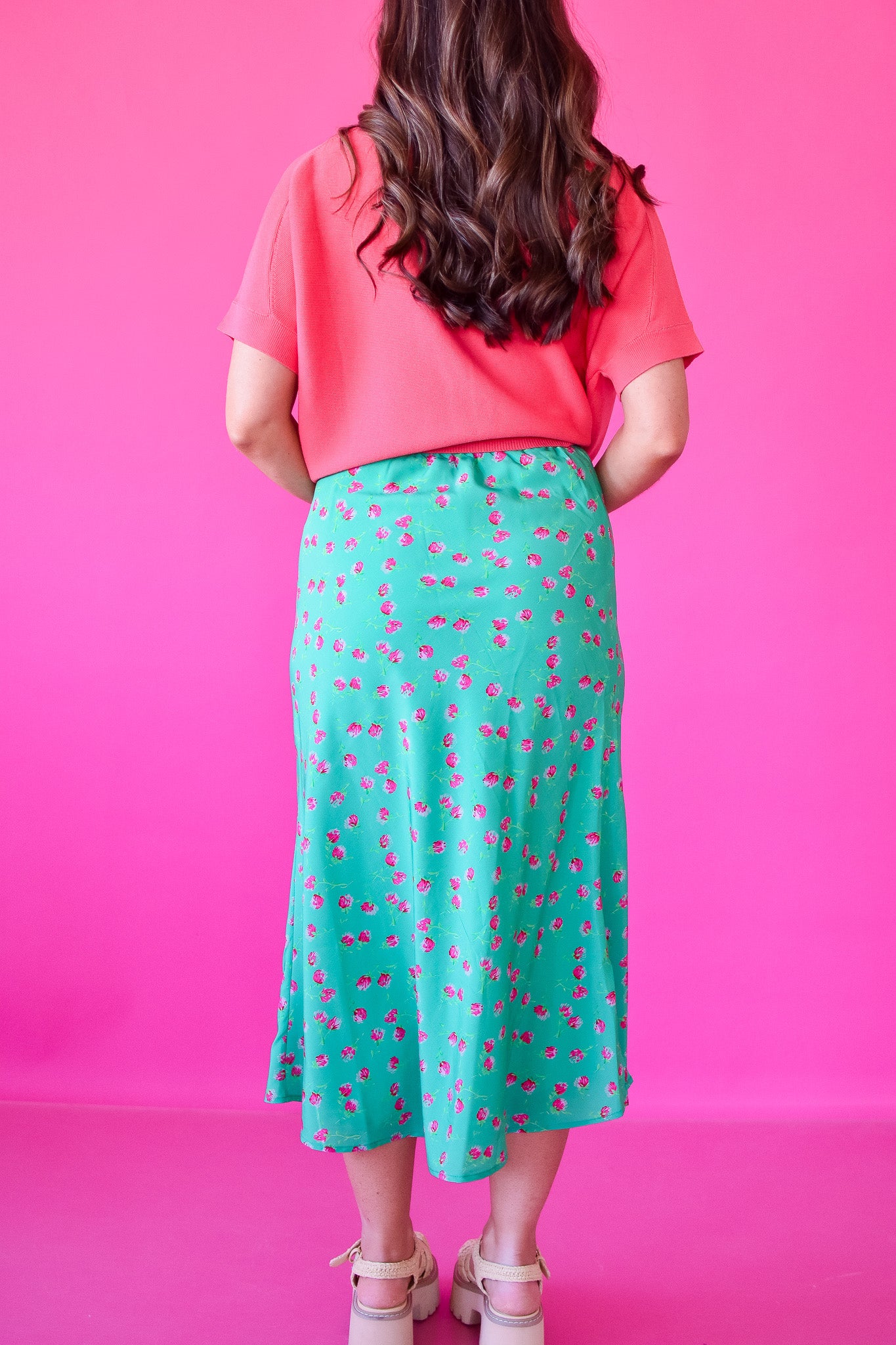 Shirley Floral Midi Skirt