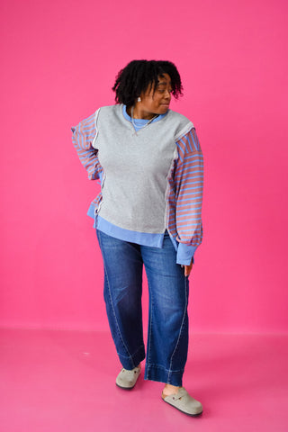 Jolene Cropped Girlfriend Dark Denim