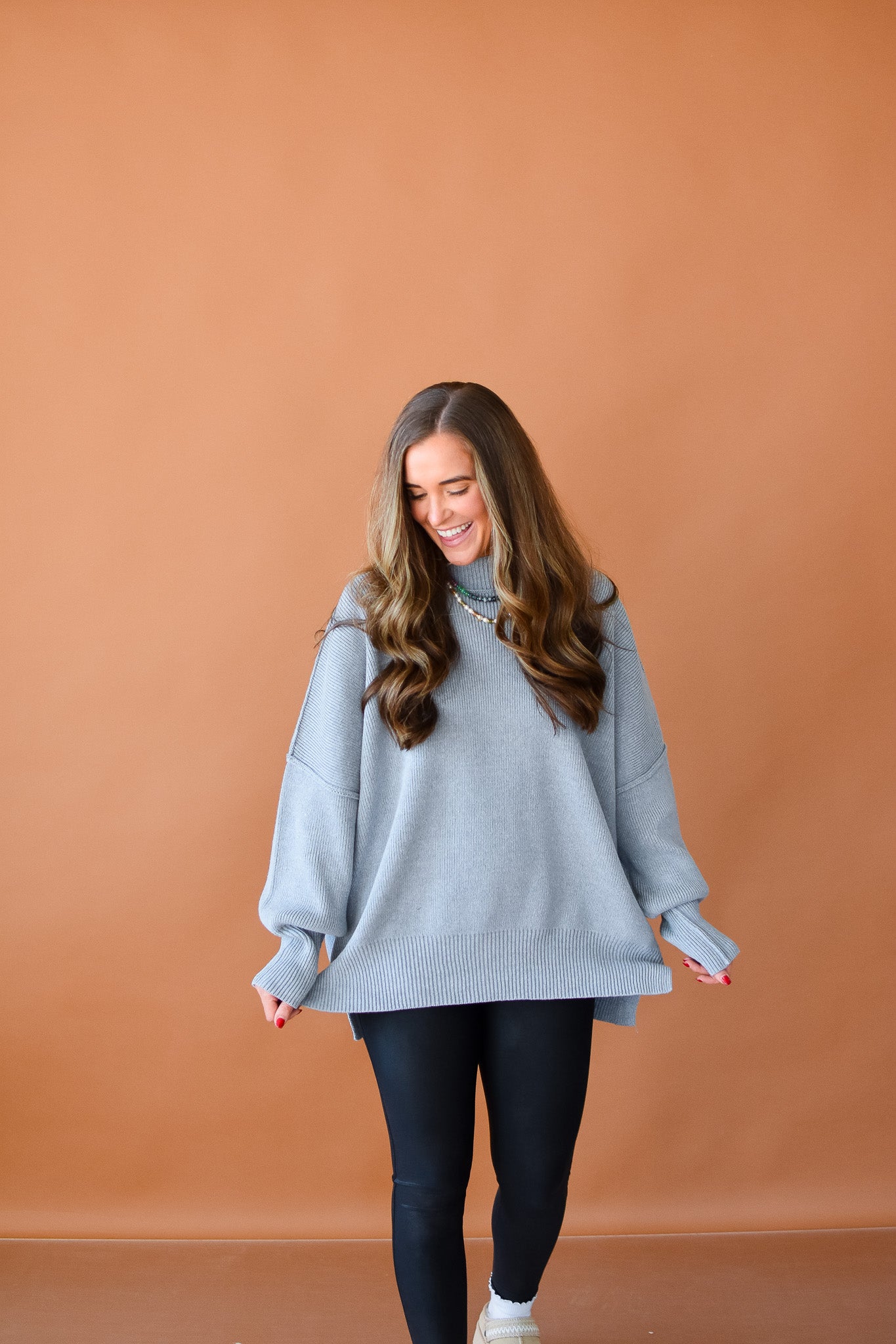 Bradie Sweater in Winter Grey