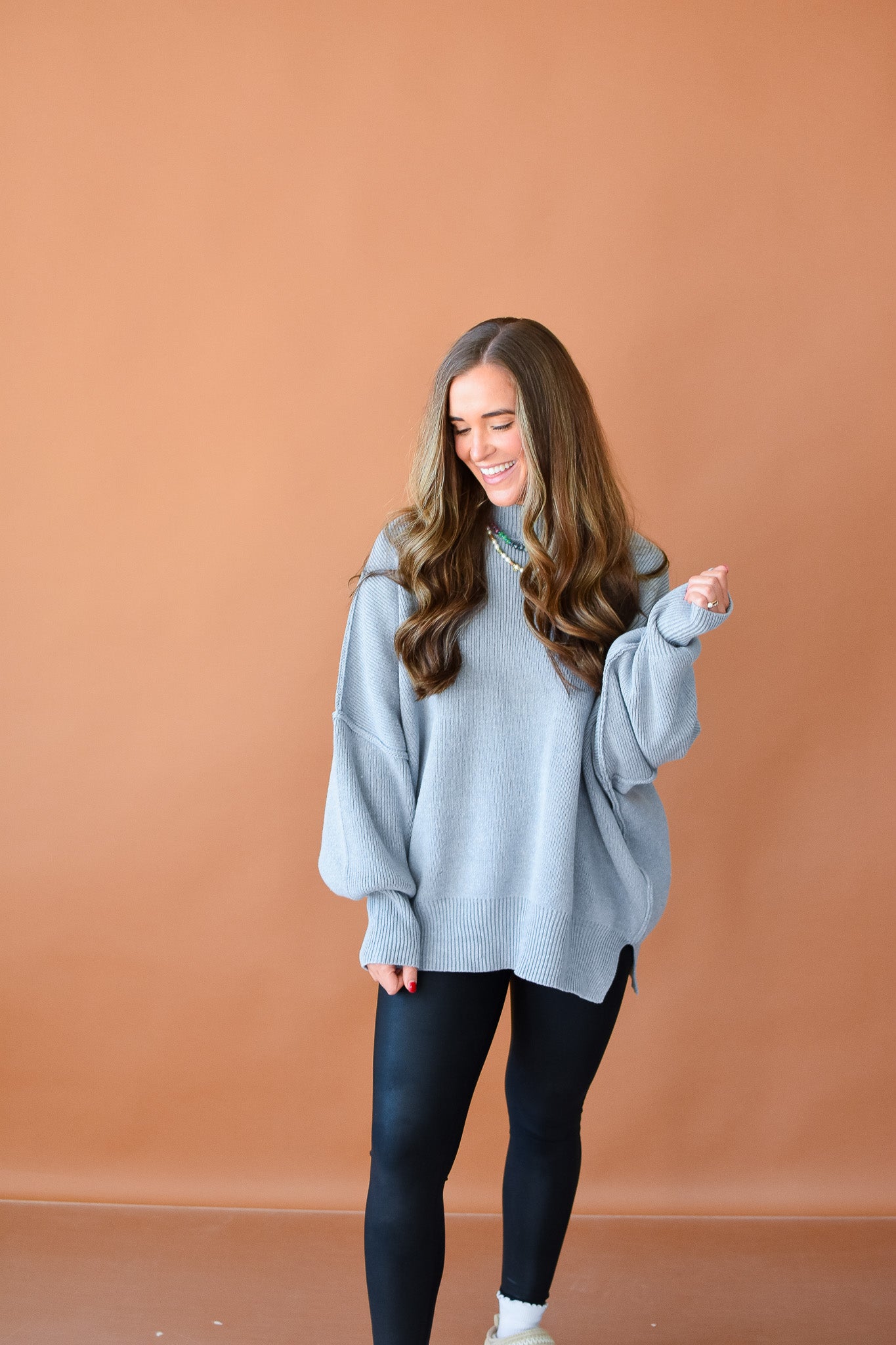 Bradie Sweater in Winter Grey