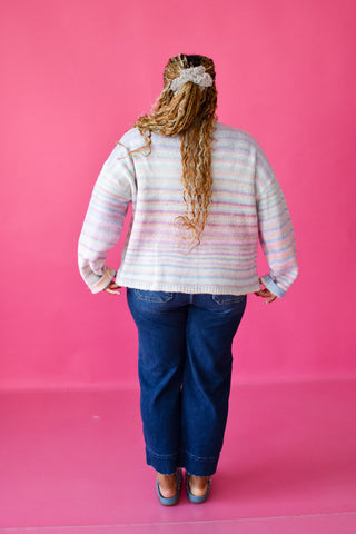 Bowen Multi Colored Cardigan In Pastel