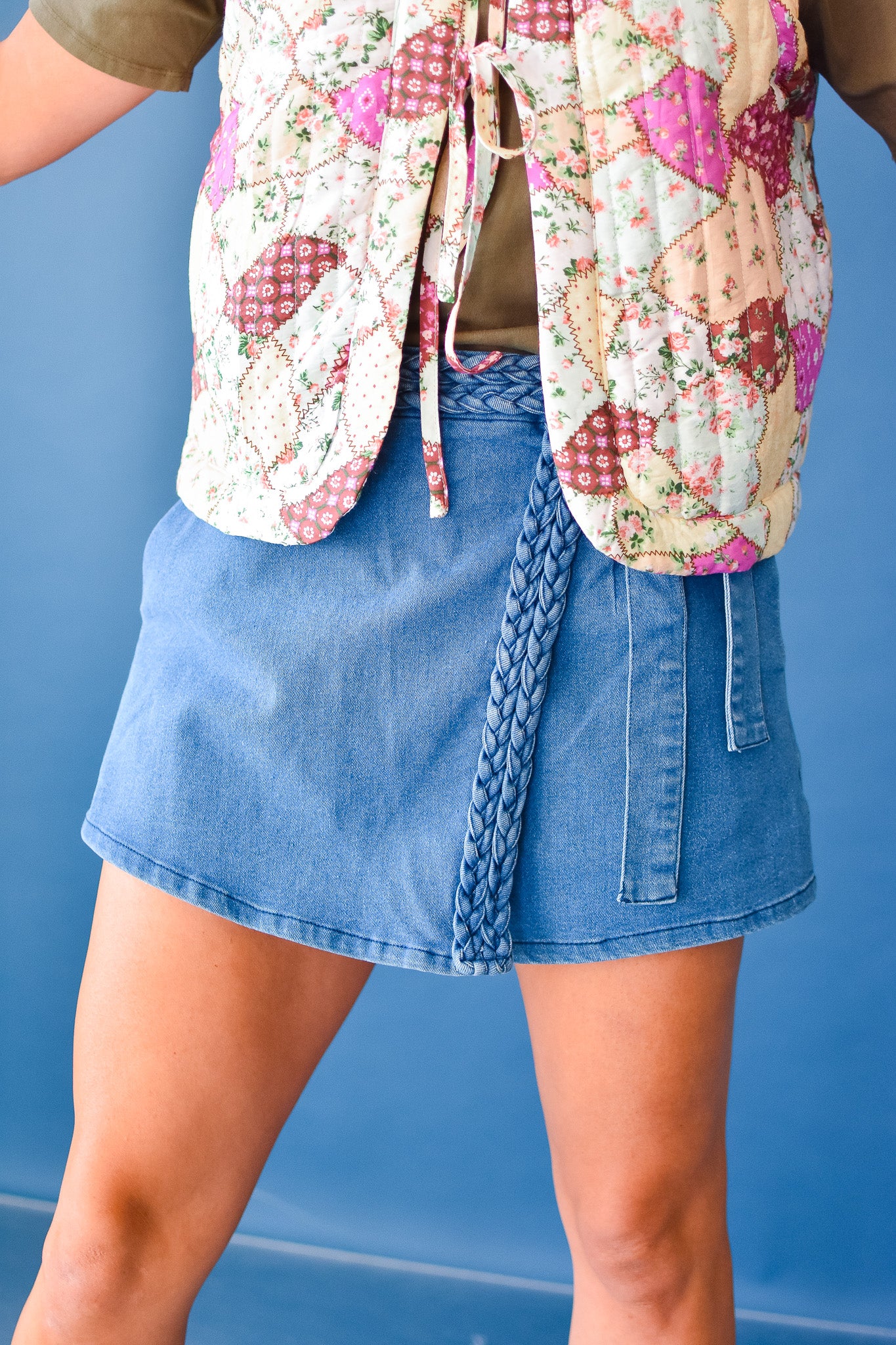 Shauna Denim Skort