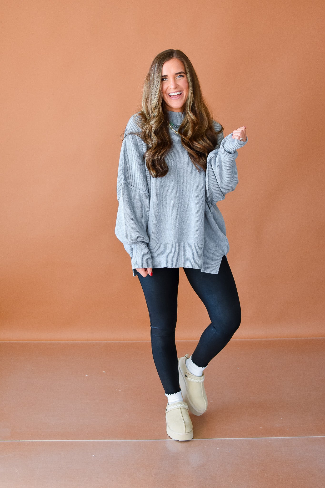 Bradie Sweater in Winter Grey