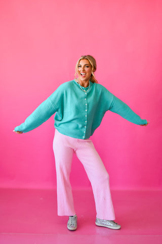Piper Cardigan - Turquoise