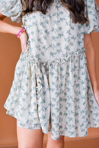 Jade Floral Mini Dress