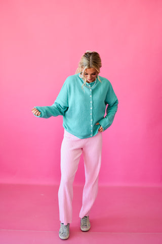 Piper Cardigan - Turquoise