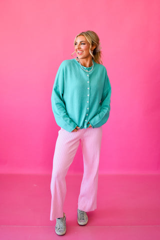 Piper Cardigan - Turquoise