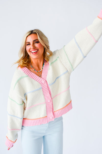 Mindie Stripe Cardigan