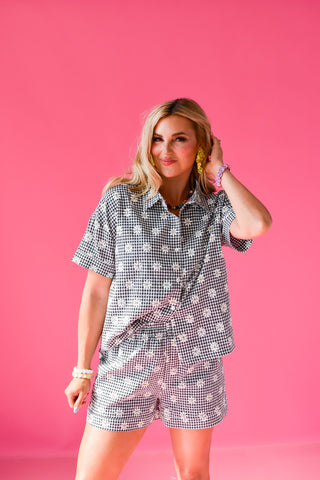 Daisy Gingham Set