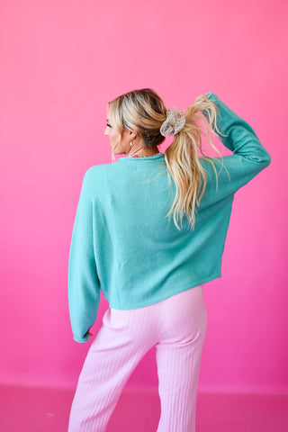 Piper Cardigan - Turquoise