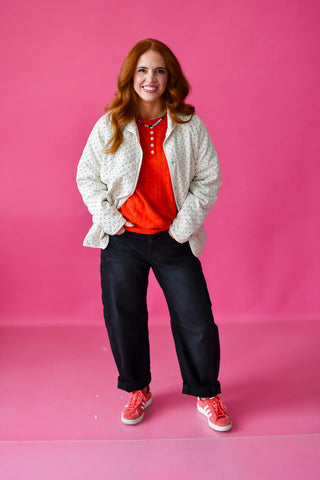 Kari Quilted Polka Dot Jacket