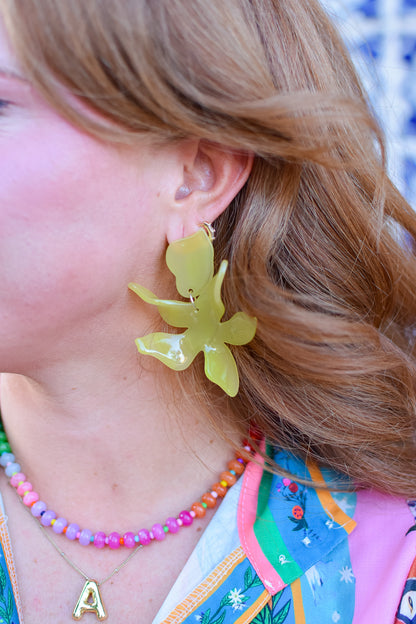 Flora Earrings - Citron