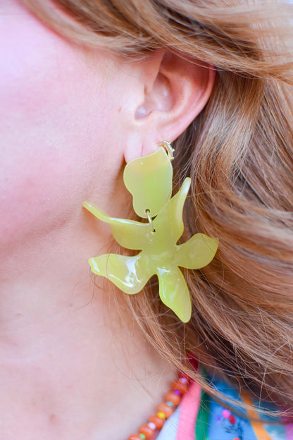 Flora Earrings - Citron