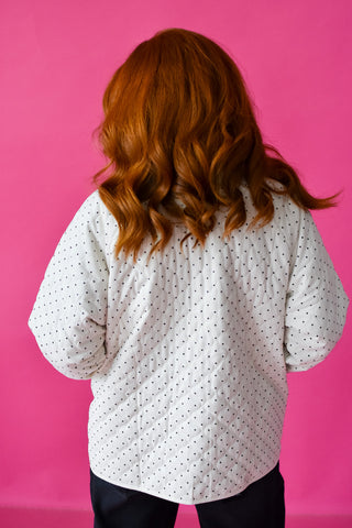 Kari Quilted Polka Dot Jacket