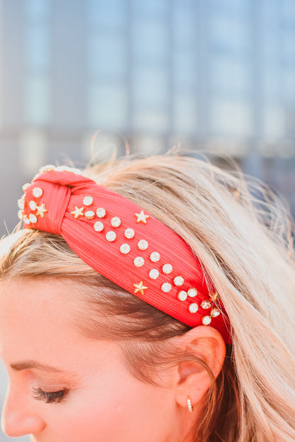 Metallic Red Headband