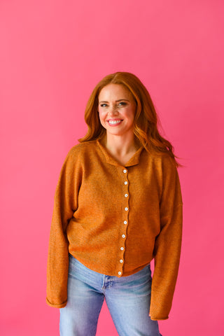 Piper Cardigan - Rust