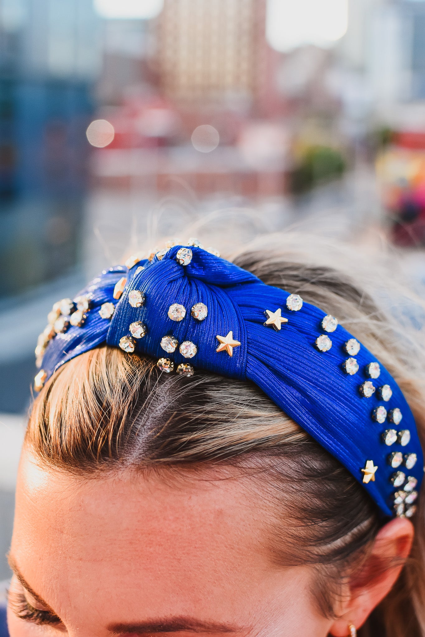 Metallic Blue Headband