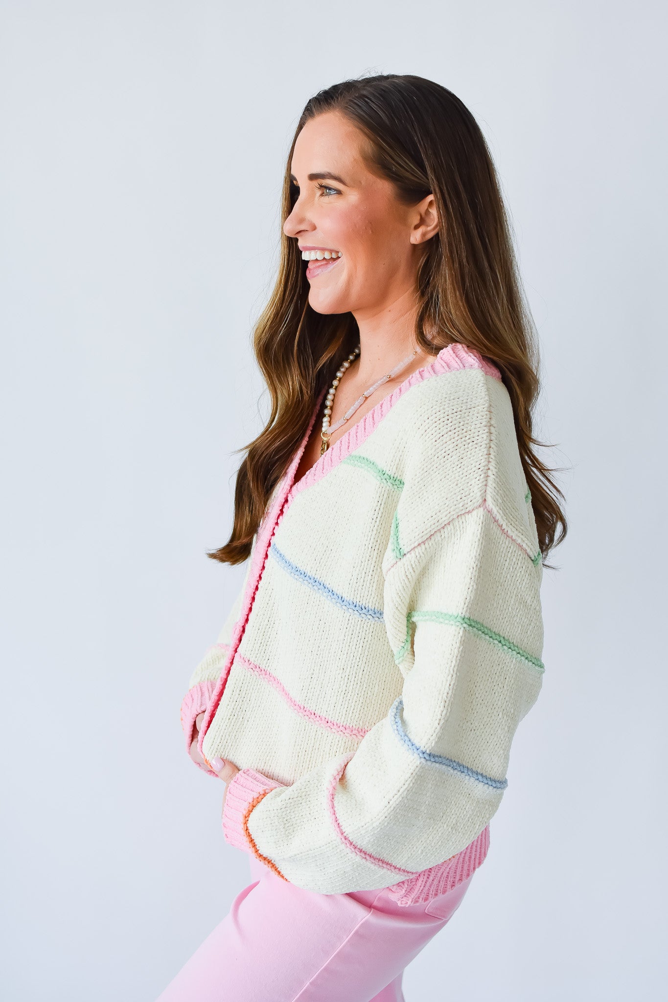 Mindie Stripe Cardigan