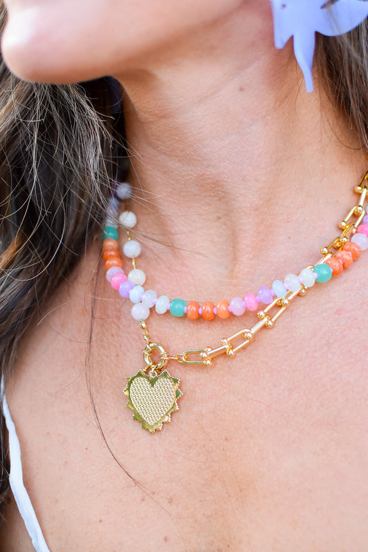 Heart Charm Necklace - RESTOCK