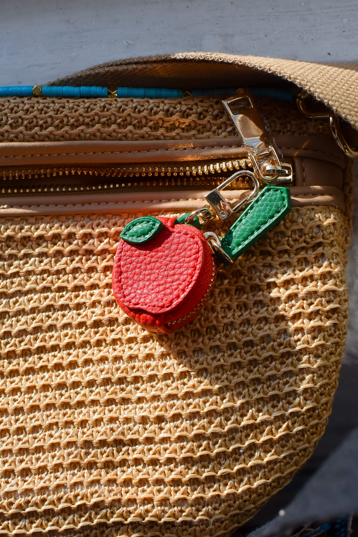 Cutie Fruit Bag Charm - Apple