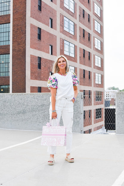 Michaela Floral Puff Sleeve Top