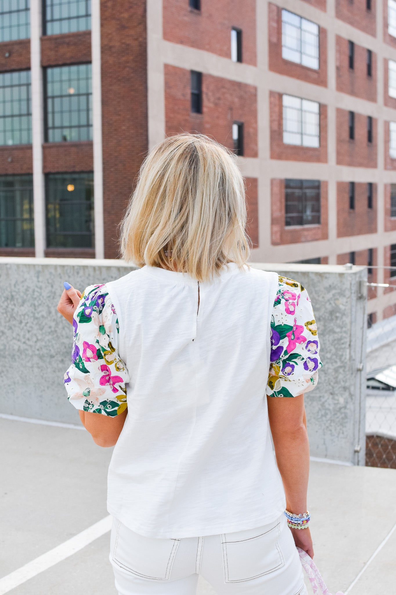 Michaela Floral Puff Sleeve Top