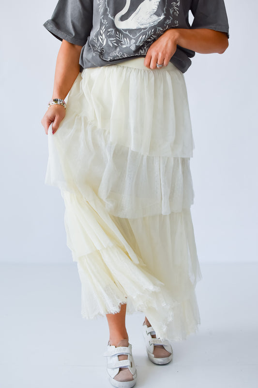 Alysha Lace Midi Skirt