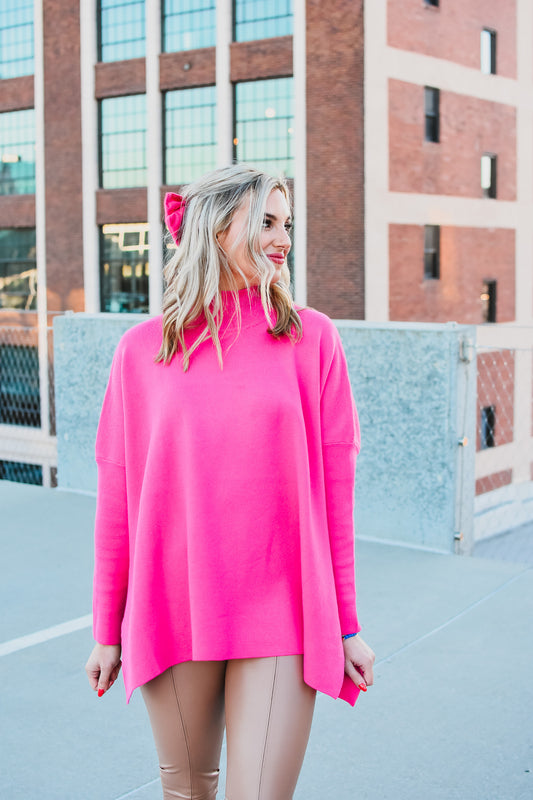 Jessica Sweater in Hot Pink