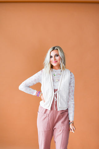 Henley Quilted Vest