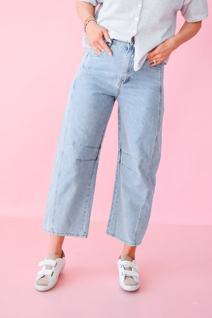 Chandler Barrel Jeans in Denim