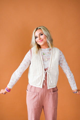 Henley Quilted Vest