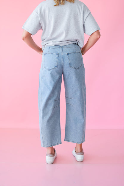 Chandler Barrel Jeans in Denim