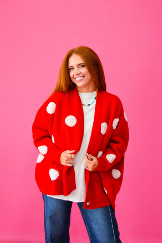 Taryn Polka Dot Cardigan