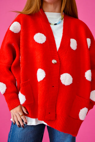 Taryn Polka Dot Cardigan