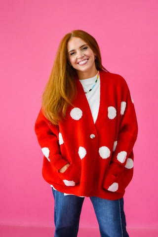 Taryn Polka Dot Cardigan