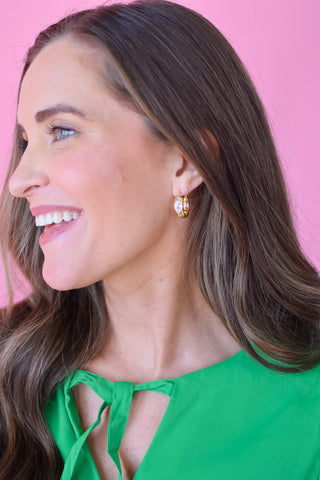 CZ Bevel Hoops
