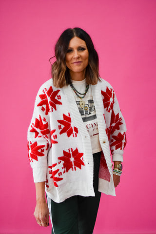 Taryn Snowflake Cardigan